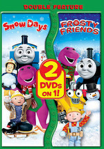 Double Feature Childrens DVD Snow Days Frosty Friends Thomas Tank Barney Bob - £8.75 GBP
