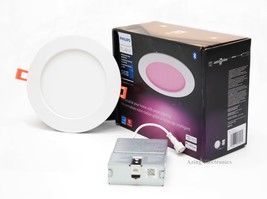Philips Hue 579573 White and Color Ambiance Slim Downlight 6&quot; - White - £36.79 GBP