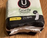 U By Kotex Clean &amp; Secure Regular Maxi Pads  24 Count - £4.81 GBP