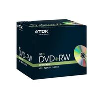 TDK DVD+RW Recordable Disk Rewritable Cased 4x Speed 120min 4.7Gb Ref DV... - $81.00