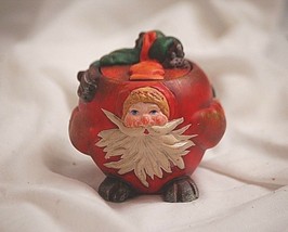 Classic Dept. 56 Ceramic Santa Claus Tea Light Candle Holder w Lid Shelf... - $12.86