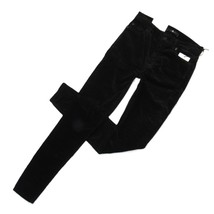 NWT 7 For All Mankind High Waist Ankle Skinny in Black Velvet Stretch Pa... - £31.77 GBP