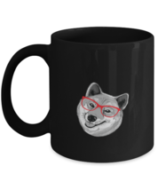Coffee Mug Funny I&#39;m Not A Fox But I Look Foxy In These Glasses Shiba nu Dog  - £15.94 GBP