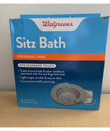 Walgreens Sitz Bath Basin &amp; Bag Fits Standard Toilets New In Box - £10.59 GBP