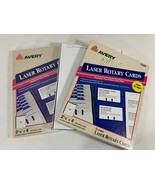 NEW AVERY 5385 LASER PRINTER SMALL ROTARY CARDS - 400 Ct- Rolodex PLUS o... - $13.37