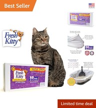 80 Count Super Thick Drawstring Litter Box Liners - Easy Cleanup &amp; Fresh... - €76,03 EUR