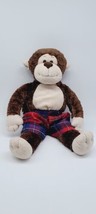 Build a Bear Monkey w/ Boxers Soft Plush 19&quot;  Brown Stuffed Animal CLEAN  - £15.18 GBP