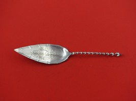Twist by Towle Sterling Silver Jelly Cake Server Brite-Cut 8 1/4&quot; Antique - £125.80 GBP