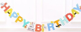 Classic Happy Birthday Banner Decoration Adults Kids Boys Girls Party Supply - £10.61 GBP