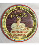 Coca Cola Round Tin Serving Tray 1976 Coke 75th Anniversary #12249 Vintage - £9.54 GBP