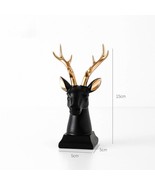 Deer Statue Deer Head Resin Sculpture Nordic Home Decor Decoration Deers... - £28.94 GBP