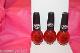 3 OPI Nail Polish Lacquer Red Texture NI-377 Nicole - £11.73 GBP