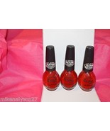 3 OPI Nail Polish Lacquer Red Texture NI-377 Nicole - $14.99