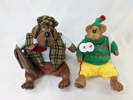 Russ Top Dawg and Mogul Skier Country Folks Figure Plush 7 Inch Lot of 2... - £6.04 GBP