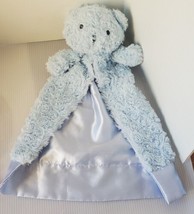 Kyle &amp; Deena Teddy Bear Security Blanket Blue Swirl Baby Satin Plush Lovey  - $36.77