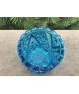 Victorian Toothpick Holder Blue Daisy and Button V Beatty &amp; Son U.S. Glass - £35.70 GBP
