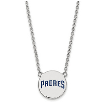 SS San Diego Padres Large Enamel Disc Necklace - £78.47 GBP