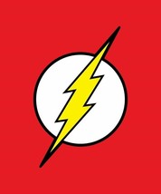DC Comics Justice League Flash Logo Plush Throw Blanket Twin Size - $32.21
