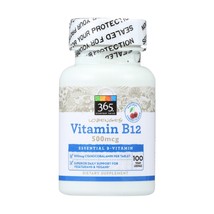 365 Whole Foods Supplements, Vitamin B12 Lozenges 500 mcg 100 Vegan Lozenges - £21.94 GBP