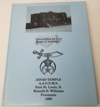 Ainad Temple Shriners 1995 Vol 2 Annual Book East St. Louis Illinois Photos - £14.82 GBP
