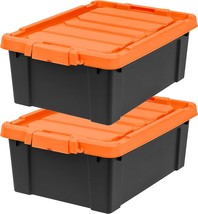 Iris Usa 11 Gallon Heavy-Duty Plastic Storage Bins, Store-It-All, 2 Pack - £53.54 GBP