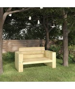 Garden Bench 139 cm Impregnated Pinewood - £107.84 GBP