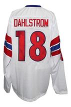 Any Name Number Team Norway Retro Hockey Jersey New White Any Size image 2