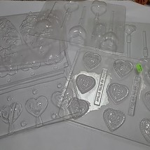 Valentine&#39;s Day Chocolate Candy Mold Love Hearts Heart Sweetheart Lot - £7.57 GBP