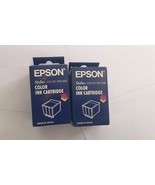 Lot 2 New Unopened Epson Color Ink Cartridge Stylus Color 200 500 Model ... - £29.94 GBP
