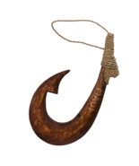 da Hawaiian Store Hand-Carved Engraved Polynesian Wood Makau Fish Hook (... - £15.65 GBP+