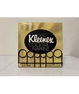 Vintage KLEENEX Cocktail Napkins Gold Napkins 50 2-PLY NEW IN BOX - €15,86 EUR