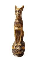 Hand Carved Small Egyptian Cat Bastet Statue 5.5&quot;  Natural Stone? - £23.13 GBP