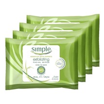 Simple Kind to Skin Cleansing Wipes Gentle and Effective Makeup Remover Exfoliat - £33.20 GBP