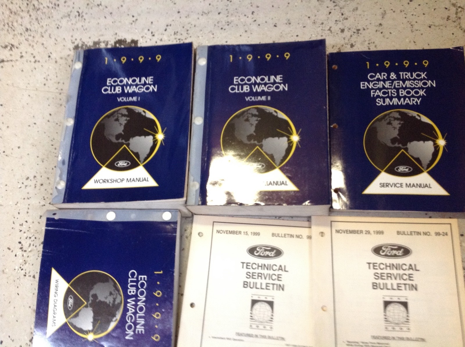 1999 Ford Econoline Club Wagon Servizio Negozio Riparazione Manuale Set * W Ewd Item image 4