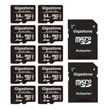 64Gb 10-Pack Micro Sd Card, 4K Uhd Video, Surveillance Security Cam Action Camer - £80.21 GBP