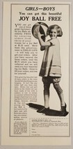1926 Print Ad Victor Novelty Mfg Little Girl &amp; Joy Ball Cleveland,Ohio - £9.33 GBP