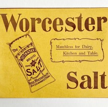 Worcester Brand Salt 1897 Advertisement Victorian Food Baking New York D... - €17,28 EUR