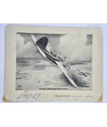 VTG TED GROHS 11x8.5 Lithograph Brewster SBA-1 Navy Dive Bomber-W.P Full... - €22,96 EUR