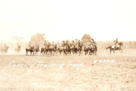 WWI Cavalry Training Troop U.S. Army Real Photo Postcard RPPC - £15.08 GBP