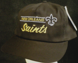 NEW ORLEANS SAINTS Vtg Annco DOUBLE LINE SCRIPT NFL Football HAT CAP New... - £51.62 GBP