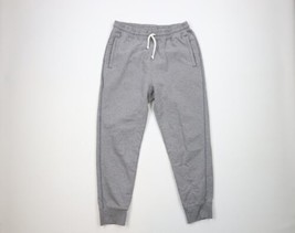 The North Face Mens Medium Spell Out Heavyweight Cuffed Sweatpants Joggers Gray - £38.66 GBP