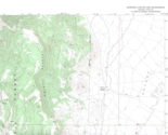 Georges Canyon Rim, Nevada 1971 Vintage USGS Topo Map 7.5 Quadrangle Top... - $23.99