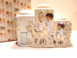 Precious Moments Three Kings Nativity Candle Holder 181358 Retired 5&quot; Tall 1996 - $39.95