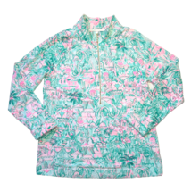 NWT Lilly Pulitzer Skipper Popover in Bright Agate Green Colorful Camelflage L - £85.38 GBP