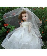 Vintage Madame Alexander 24&quot; Binnie Walker Doll Sleep Eyes w Wedding Dress - £174.15 GBP
