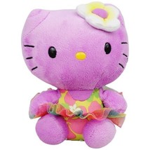 Hello Kitty TY Beanie Babies 6&quot; Bean Bag Plush - Sanrio 2014 - £14.85 GBP