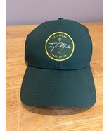 Taylor Made Golf Hat Flex Green Yellow Stitched Carlsbad, CA Logo Cap Ad... - $27.06 CAD