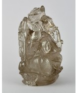 NATURAL SMOKY CRYSTAL QUARTZ 6275 CTS 6 &quot;INCH LORD GANESHA STATUE HOME D... - €906,68 EUR