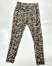 Victoria&#39;s Secret Cheetah Print Yoga Athletic Leggings Capri Size 8 Side... - £19.83 GBP