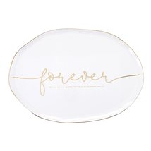 Creative Brands Faithworks-Wedding Collection Inspirational Ceramic Serving Plat - £35.22 GBP